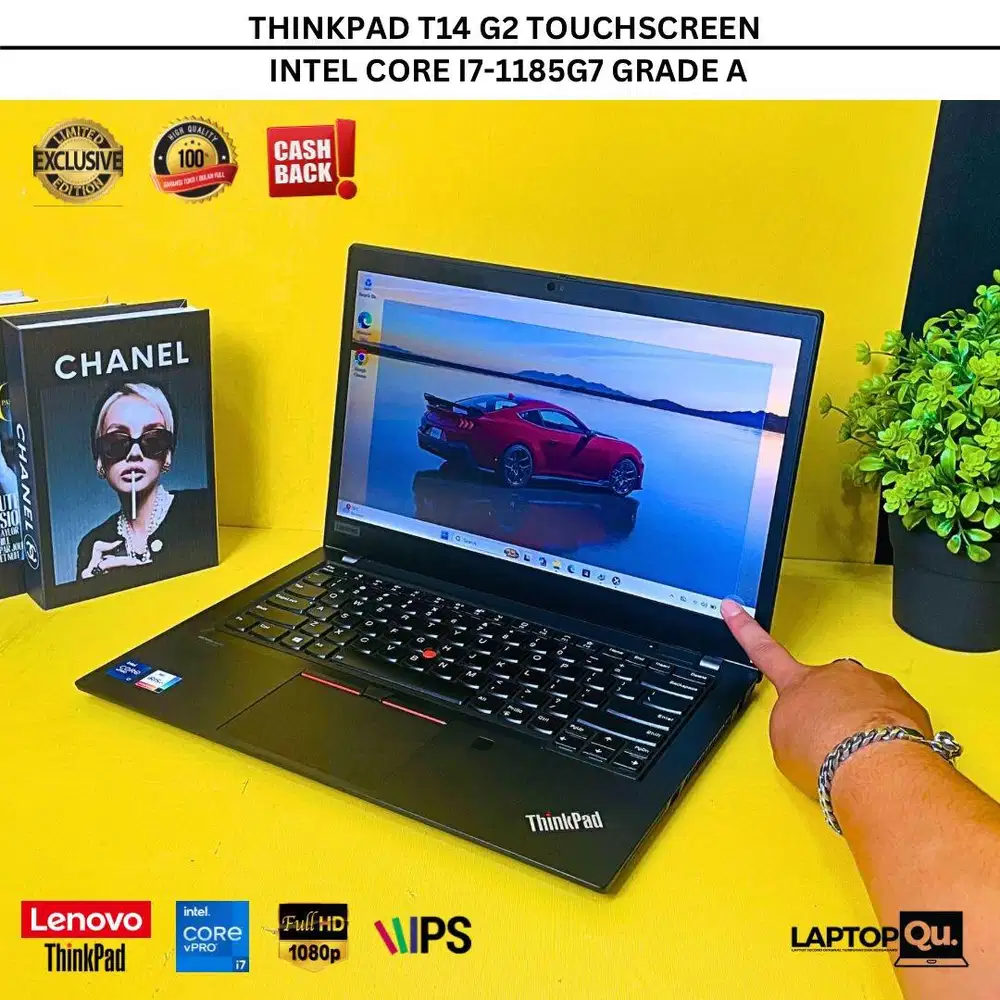 THINKPAD T14 G2 i7-1185G7 RAM 16GB/SSD 512GB/FHD TOUCHSCREEN/GRADE A