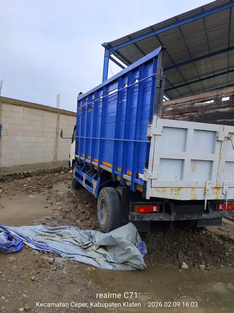 truk dump bak kayu plat AD pajak hidup normal low km