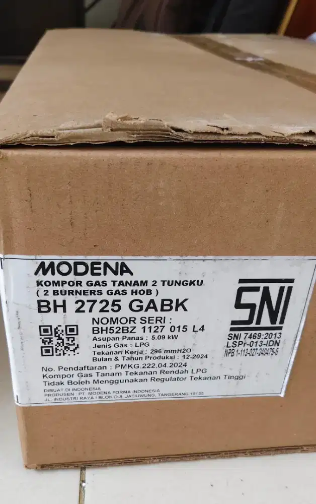 Jual murah kompor modena dan gak cuci baru