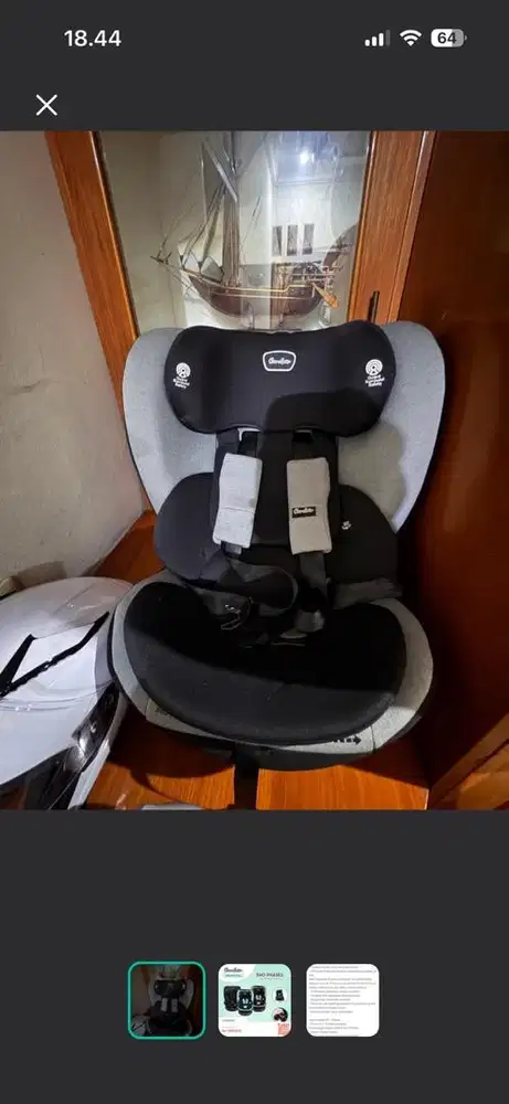 car seat cocolatte 360 phases, grey