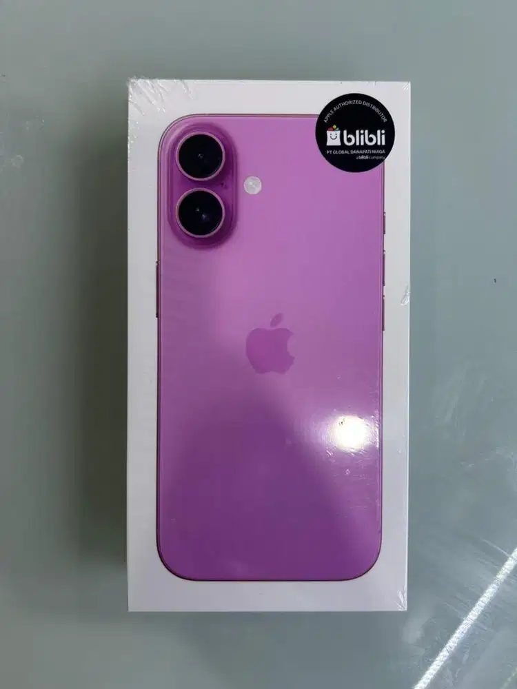 NEW IPHONE 16 128GB PINK GRS NASIONAL