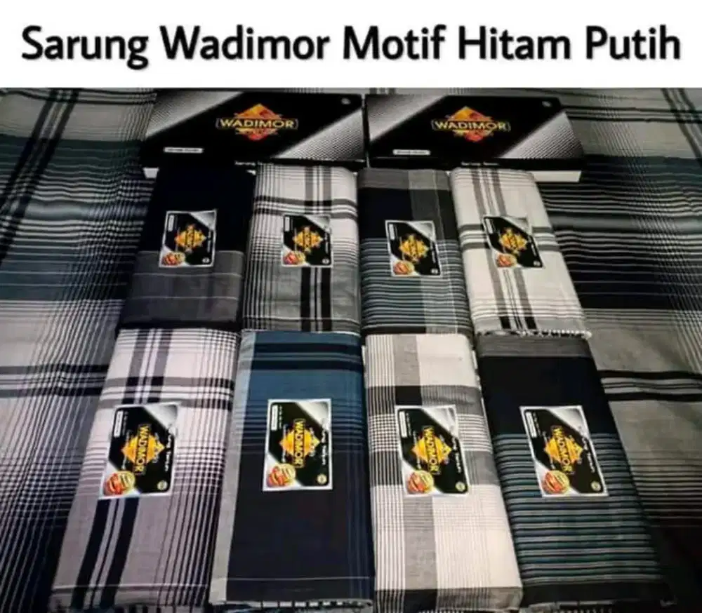 Sarung wadimor motip biasa/kodi