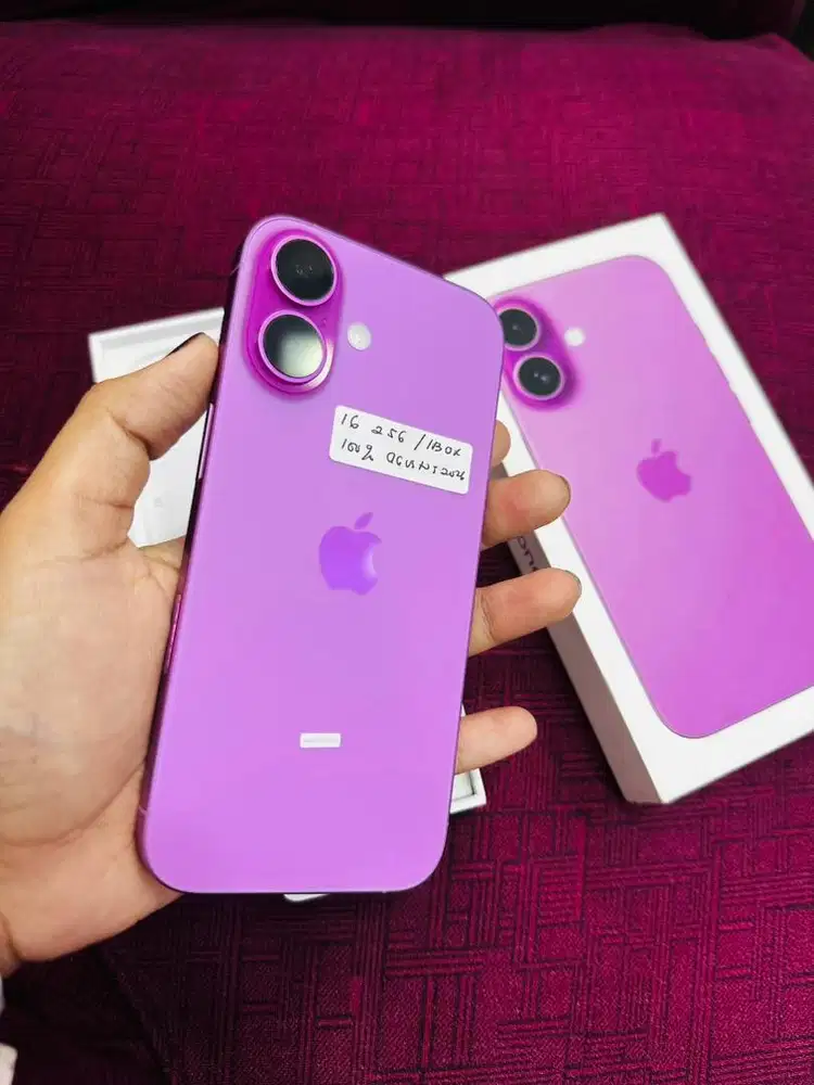 Iphone 16 256gb pink garansi ibox mulus