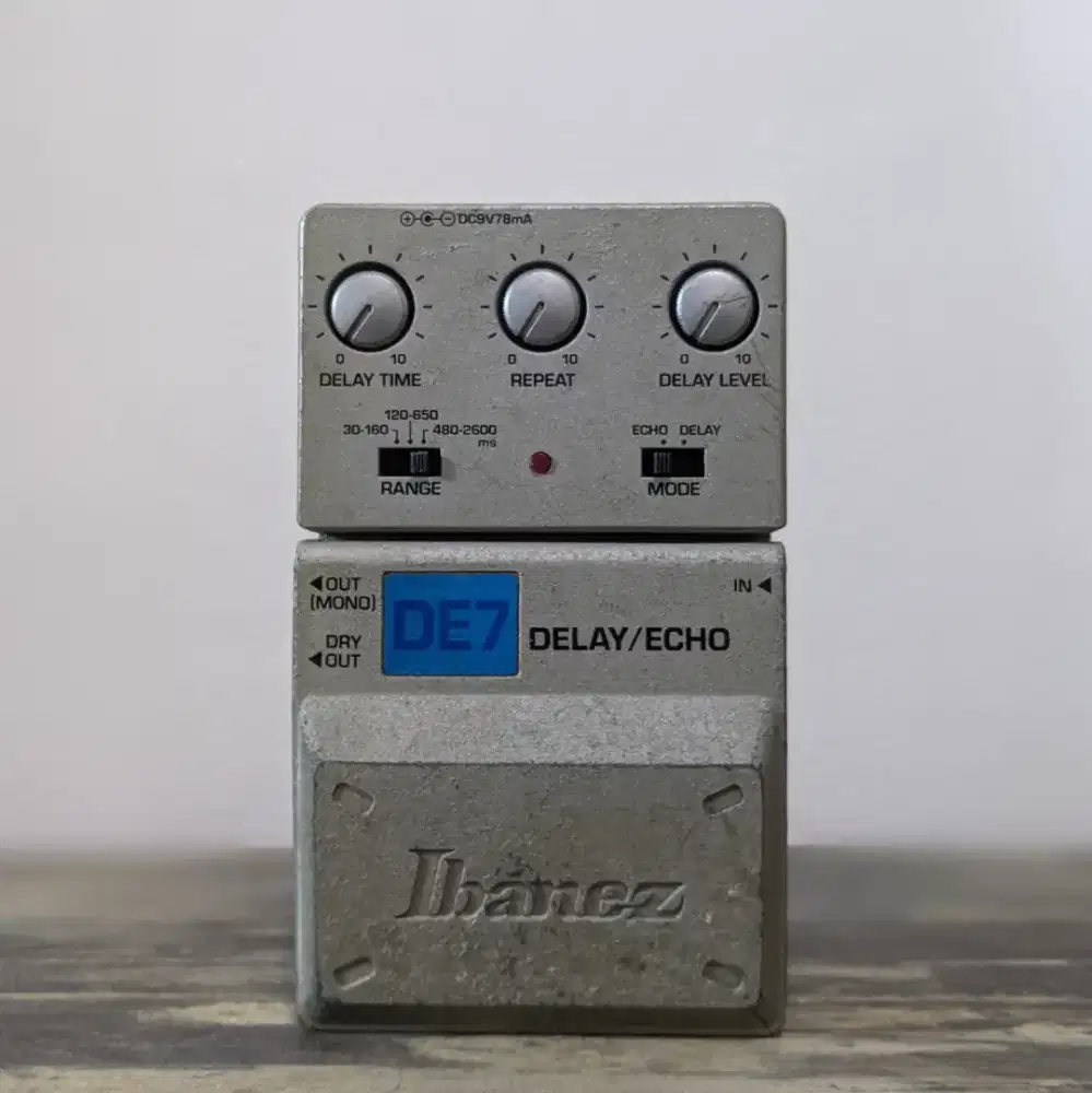 Ibanez DE7 (Delay/Echo) Pedal Effects Made in Japan