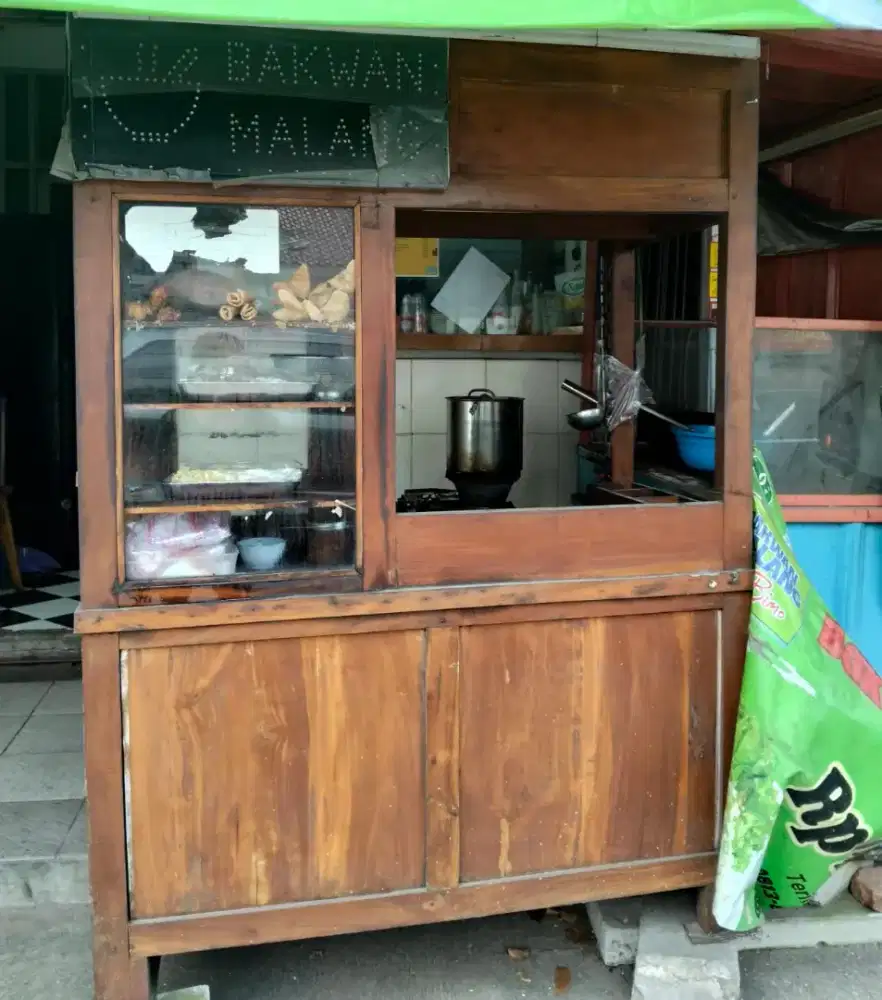 Jual gerobak untuk berjualan makanan apa saja yang perlu tempat kompor