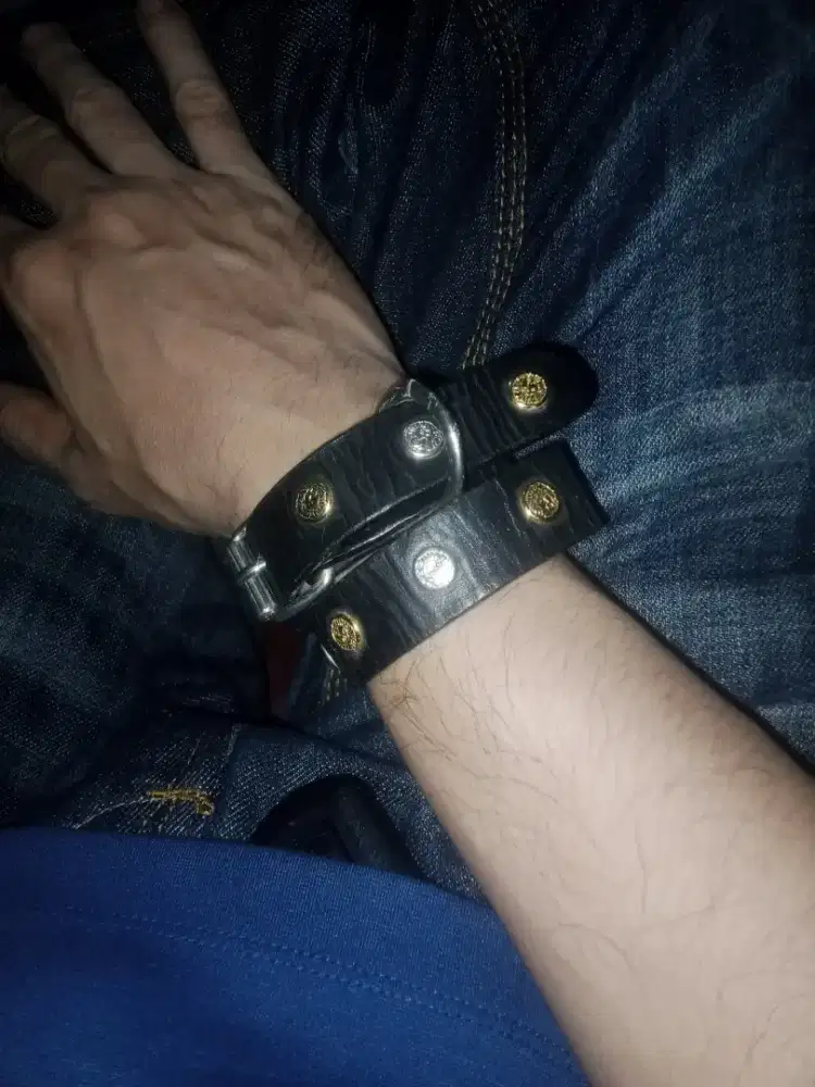 Gianni Versace Vintage Leather Pet Collar