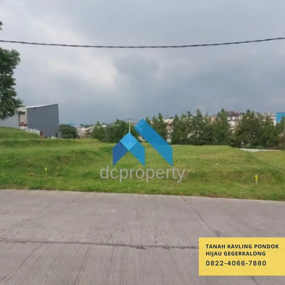 Tanah kavling matang siap bangun dalam komplek pondok hijau