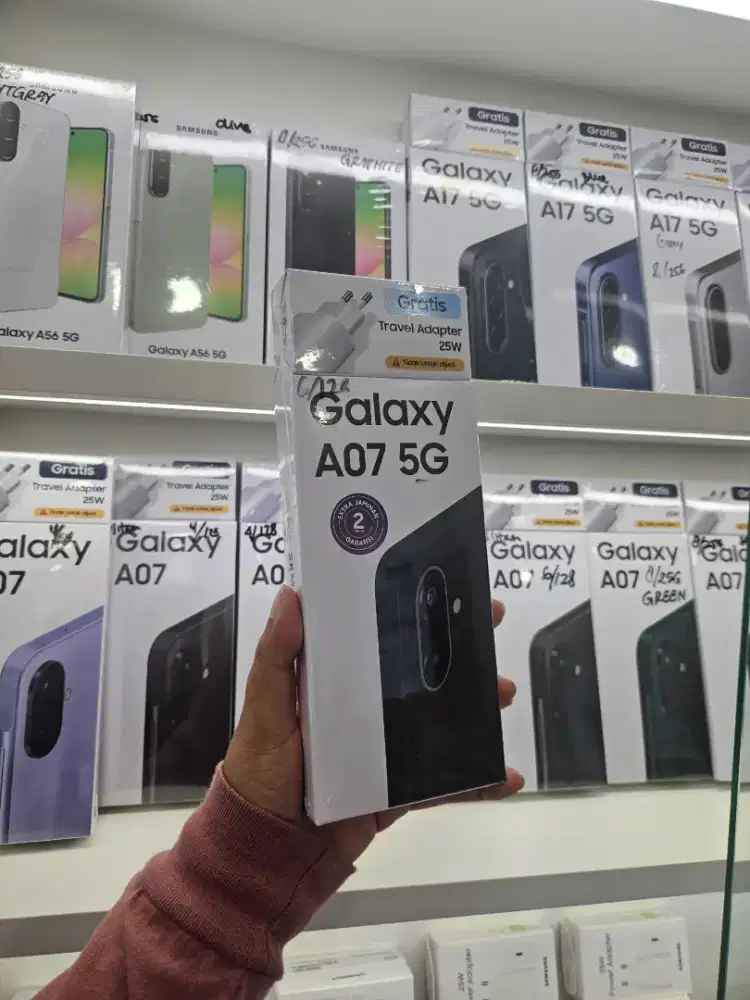 SAMSUNG A07 5G 6/128 GARANSI RESMI 1 TAHUN