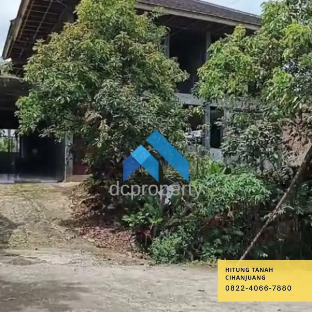 Hitung tanah bangunan di Cihanjuang dkt taman kupu2