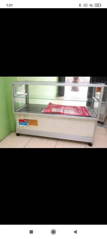 Etalase Kaca Counter Hp 1 Meter