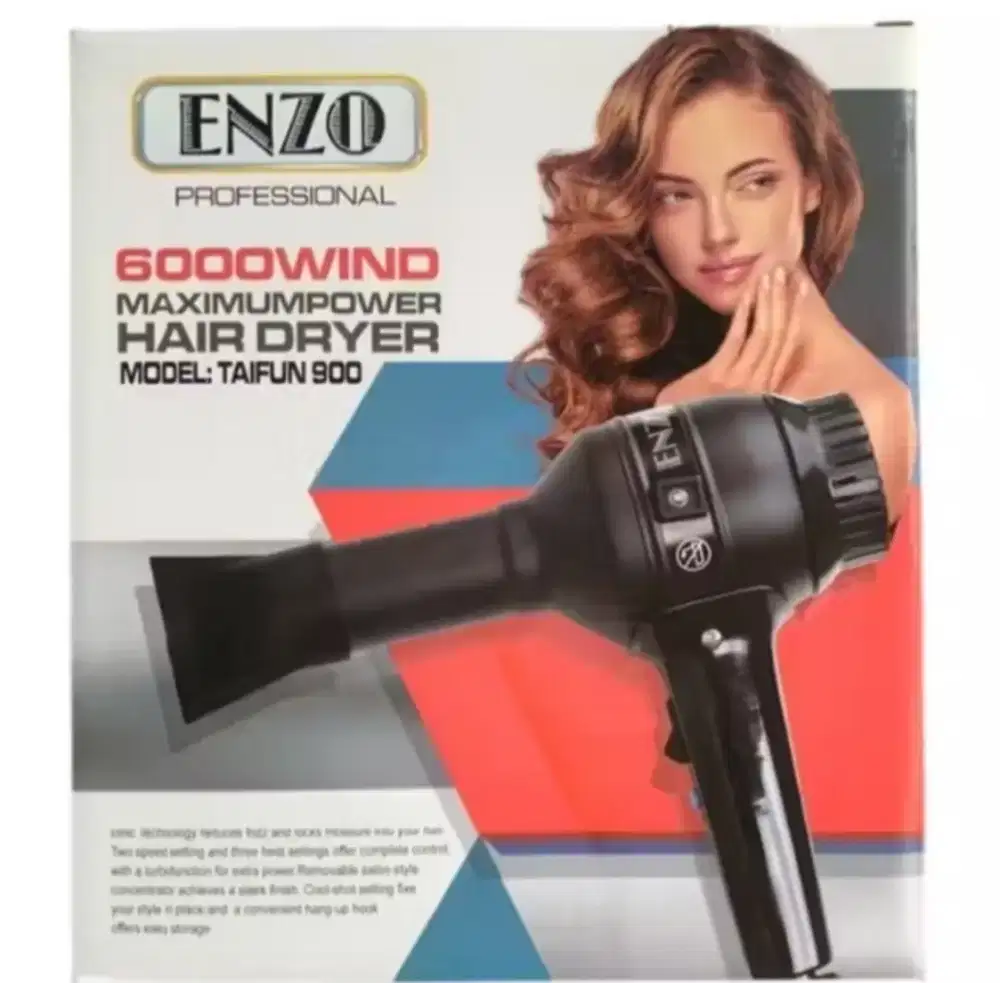 HAIRDRYER ENZO T:900 HITAM