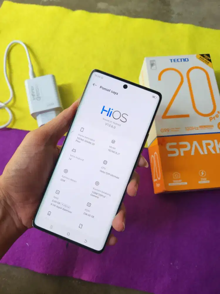 Tecno spark 20 pro plus 8+8/256 | lengkap | Harga net