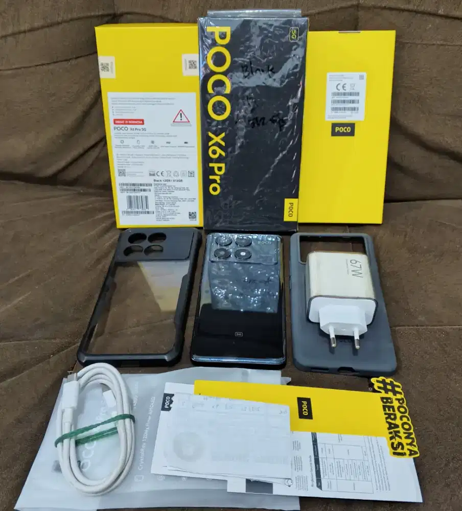 Xiaomi Poco X6 Pro 5G 12GB+512GB Black LIKE NEW Ex Resmi SIAP PAKAI