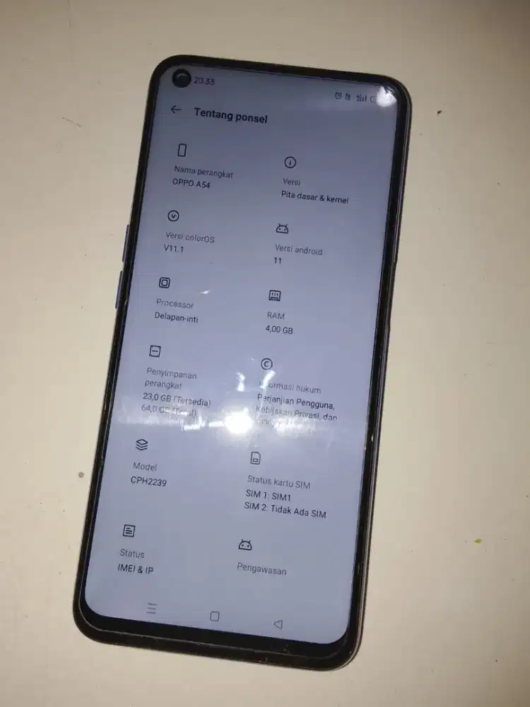 Handphone OPPO A54 4/64 second