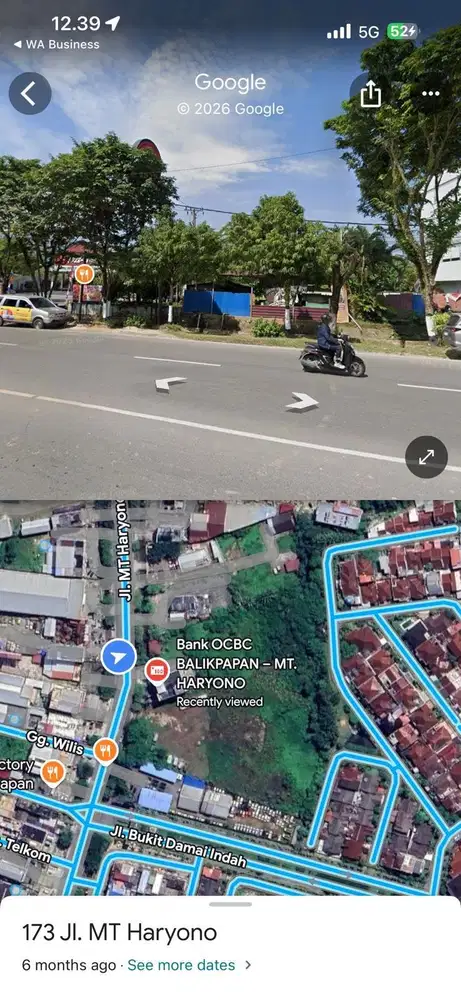 DIJUAL SUPER CIAMIK LANGKA TANAH MT HARYONO BALIKPAPAN! LOKASI CIAMIK!