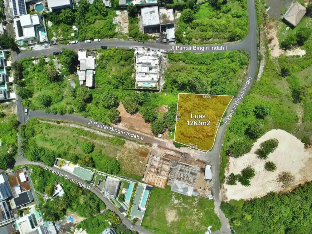 Tanah Komersial View Laut 200m Pantai Bingin