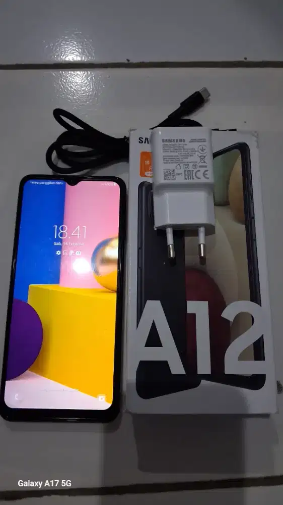 Jual Samsung A12 full set