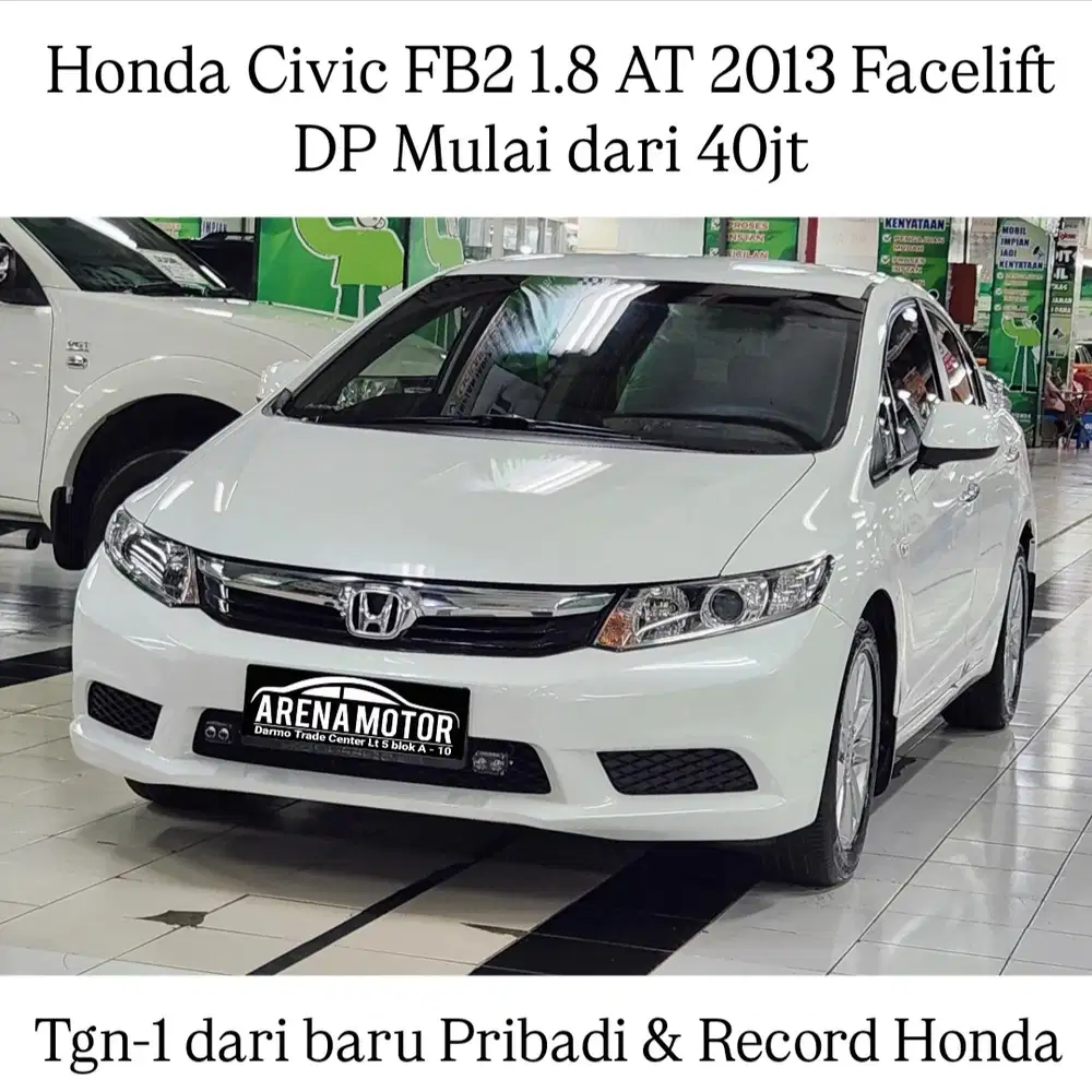 [KM 70rb] Civic 1.8 2013 AT Antik Ori Cat Like New # Honda FB2 Matic