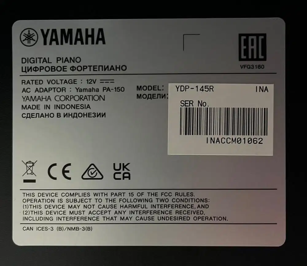 Piano Yamaha type YDP-145R