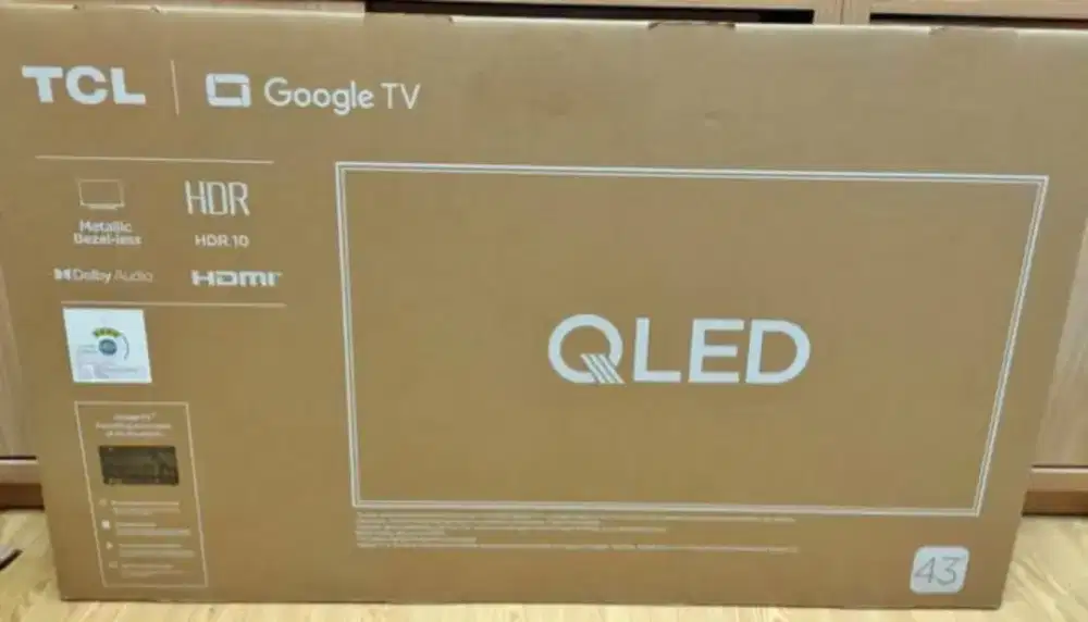 TCL 43V5C GOOGLE TV 43 inch QLED FHD HDR10  Google Assistant, Netflix,