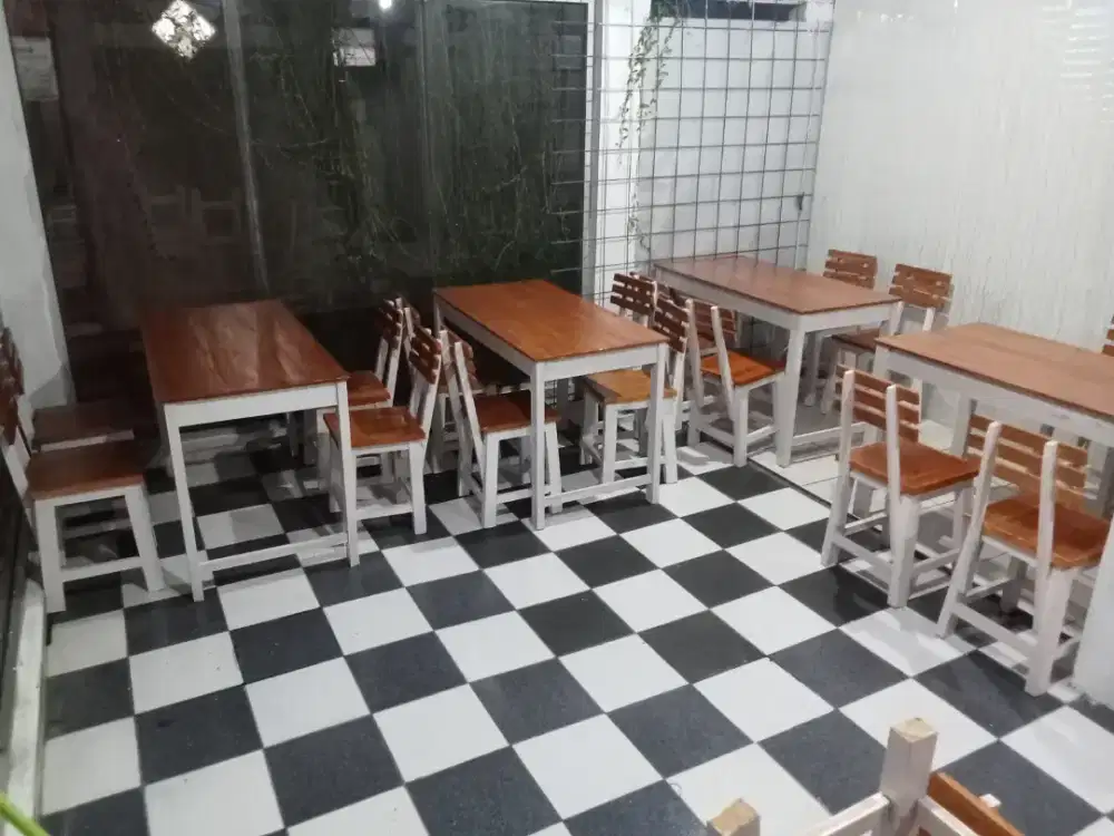 Kursi meja cafe bar makan dll