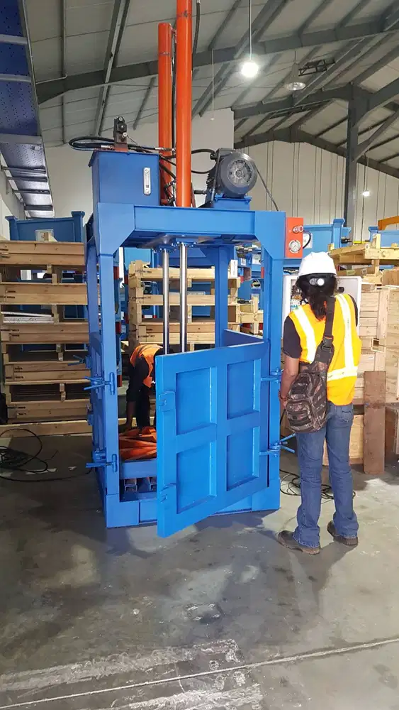 mesin press limbah karton plastik besi kaleng