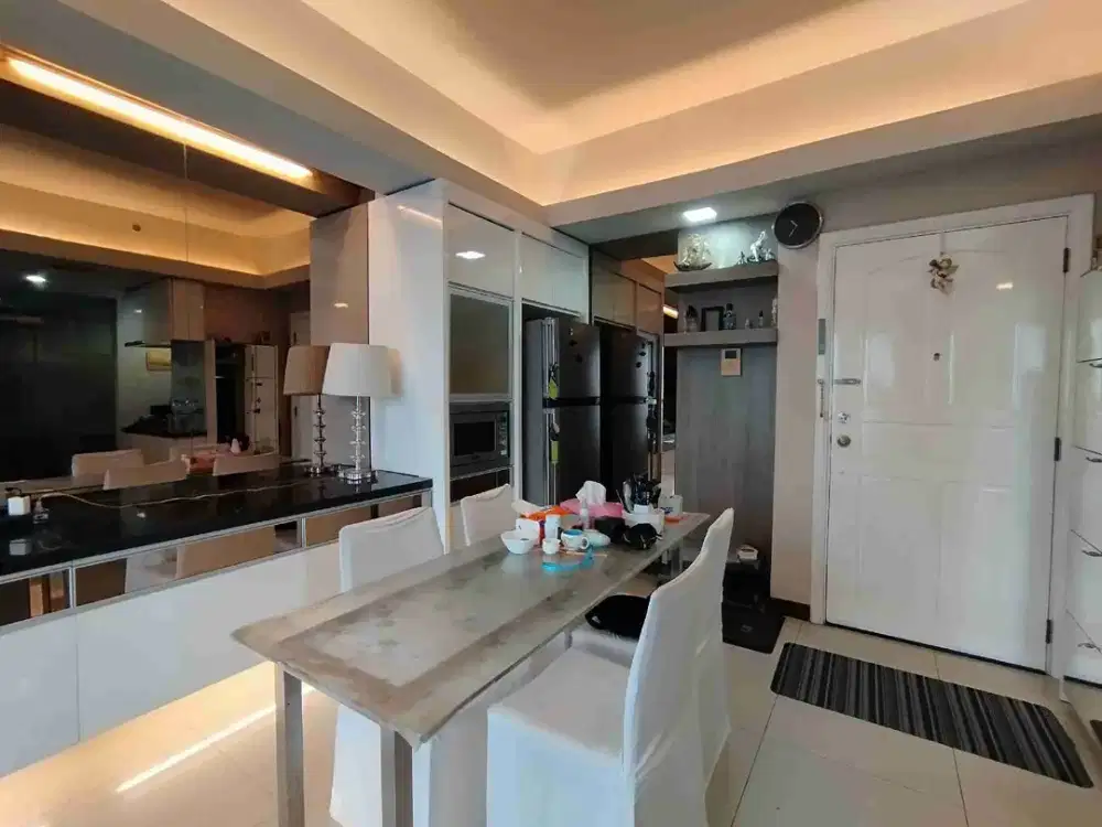 Murah Apartemen Waterplace 3BR jadi 2BR Full Furnished Tower Favorit