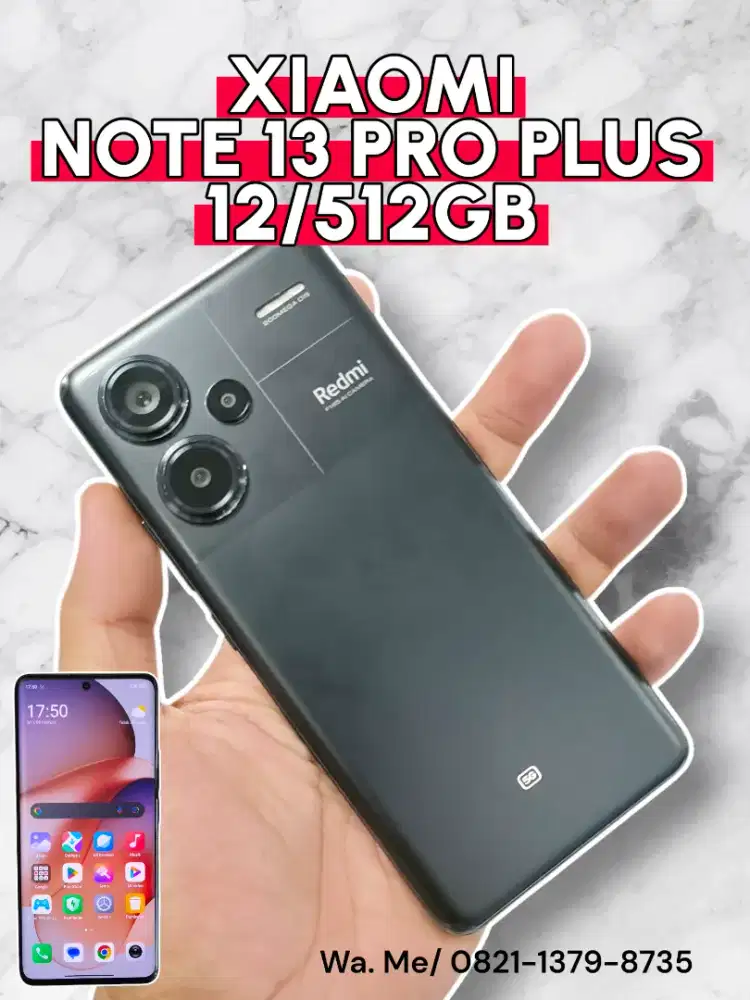Xiaomi note 13 pro plus 5G 12/512GB fullset mulus normal