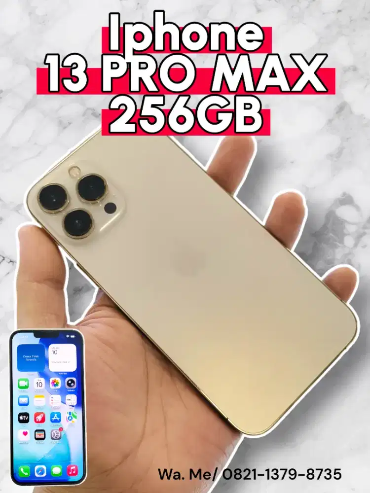 Iphone 13 pro max 256GB NORMAL MULUS FULSET ALL SIM