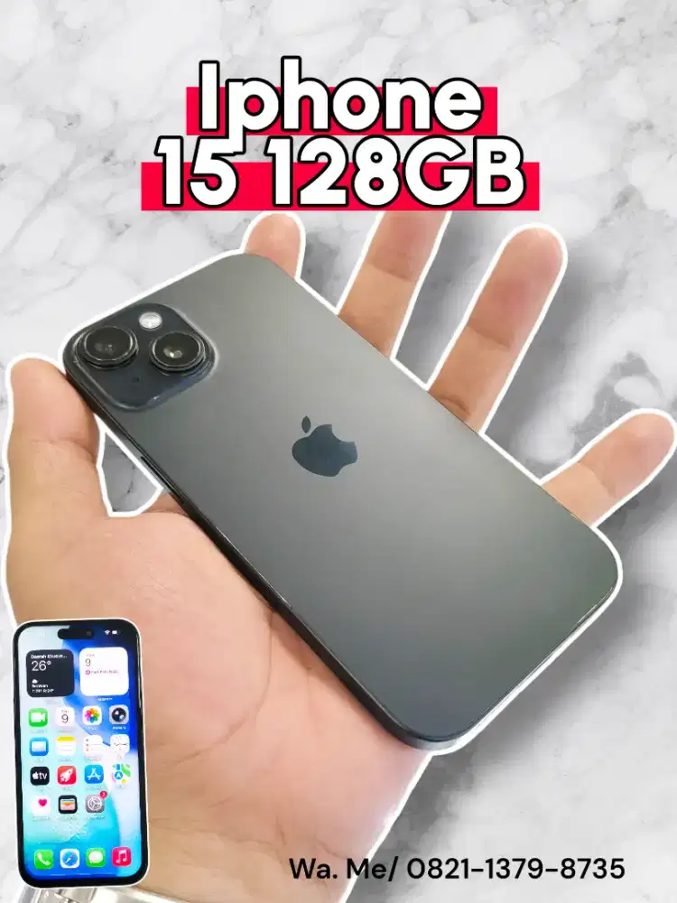 Iphone 15 128GB NORMAL MULUS FULSET ALL SIM
