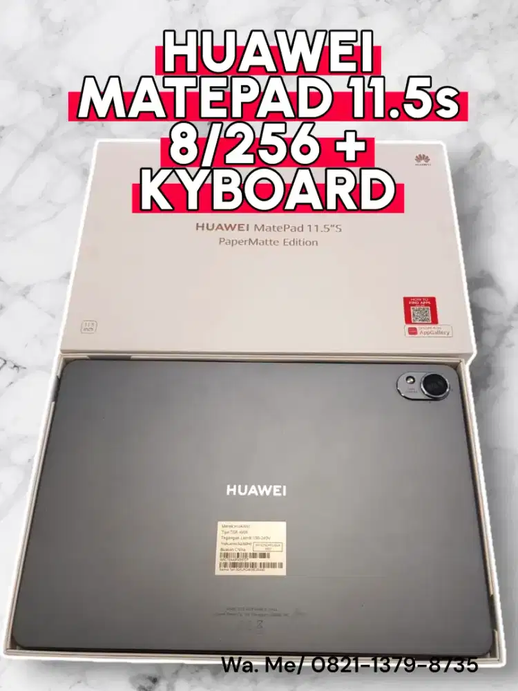 Huawei matepad 11.5s + kyboard fulset layar retak 2helai