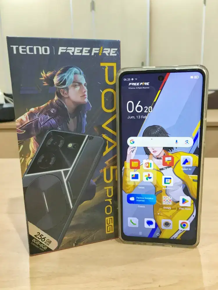 Hp Gaming Tecno Pova 5 pro 5G mulus lancar jaya
