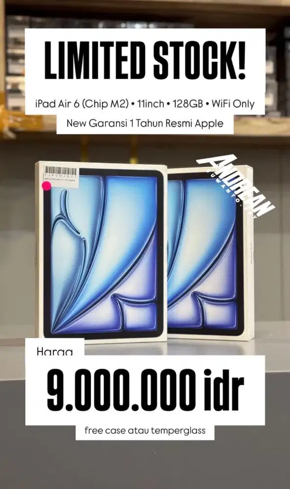 New Ipad Air 6 (Chip M2) 128GB 11 Inch Wifi