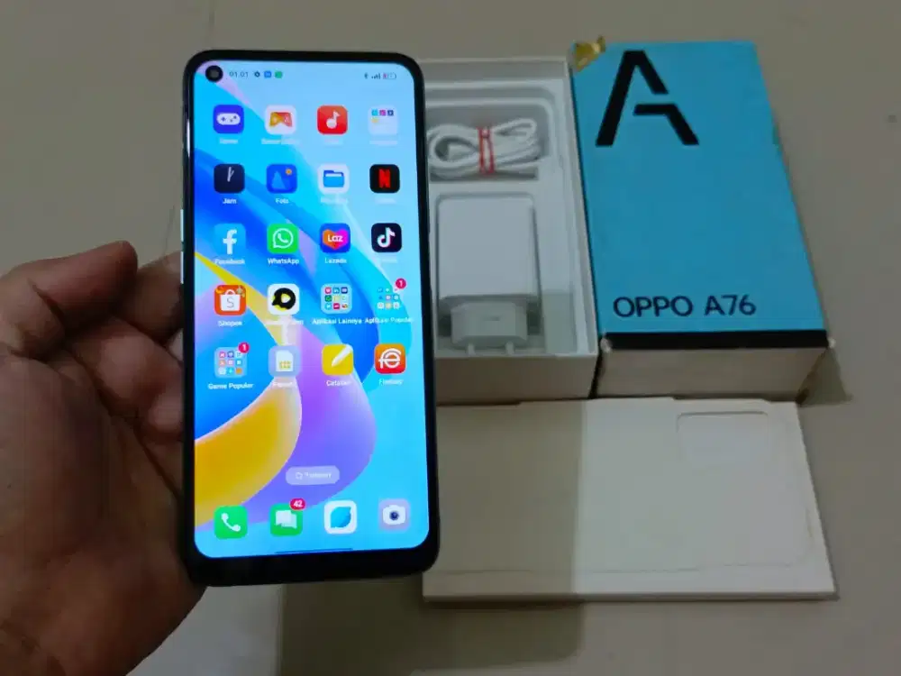 OPPO A76 RAM 6GB +4GB / 128GB 4G 6.56in Finger 5000Mah Snapdragon 680