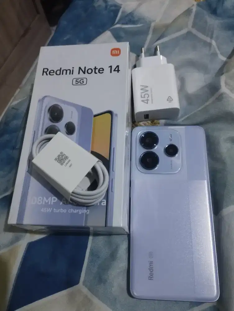Dijual Xiaomi Redmi Note 14 5G 8 / 256 Fullset