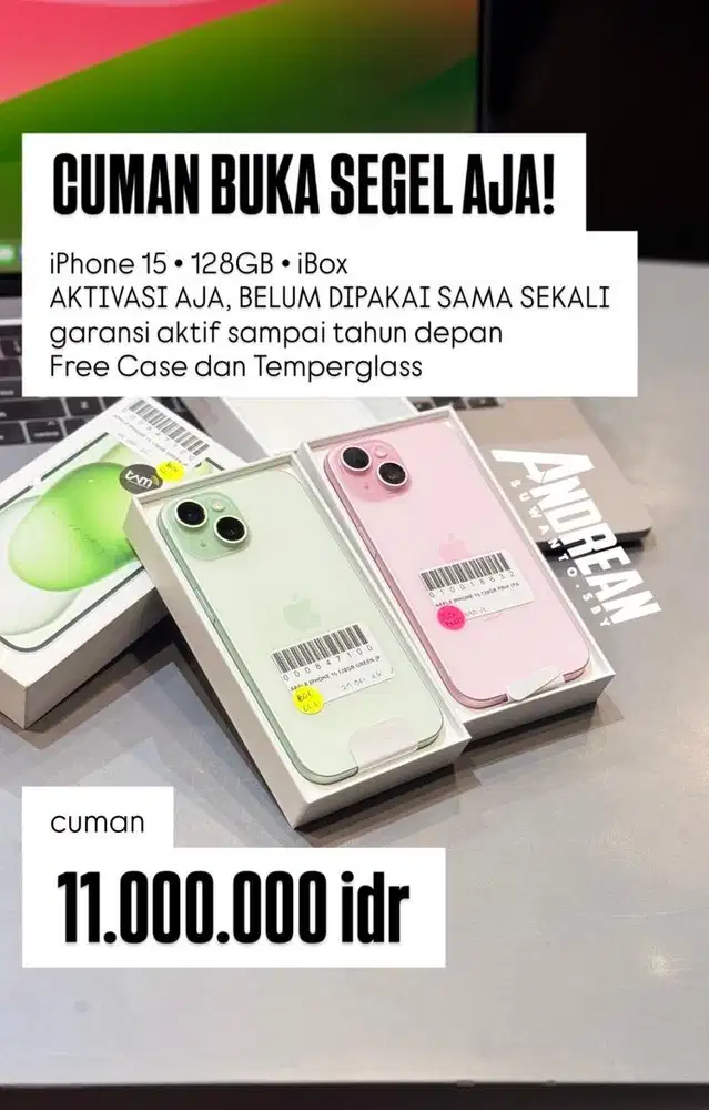 Brand New Open Box Iphone 15 128GB iBox