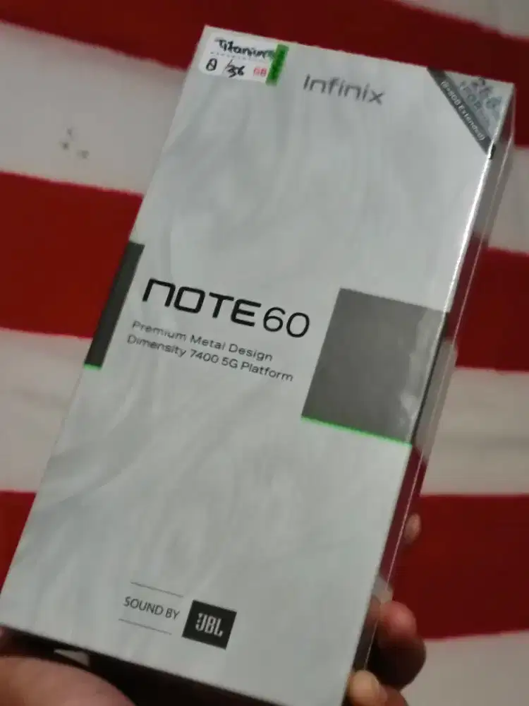 INFINIX NOTE 60 5G SERIES| RAM 16 (8+8)/256GB GARANSI RESMI NEW