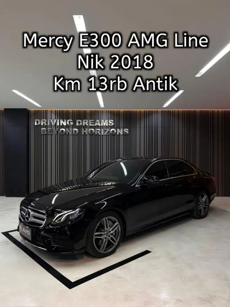 Mercedes Benz E300 AMG 2018 Hitam Mercy Km13rb