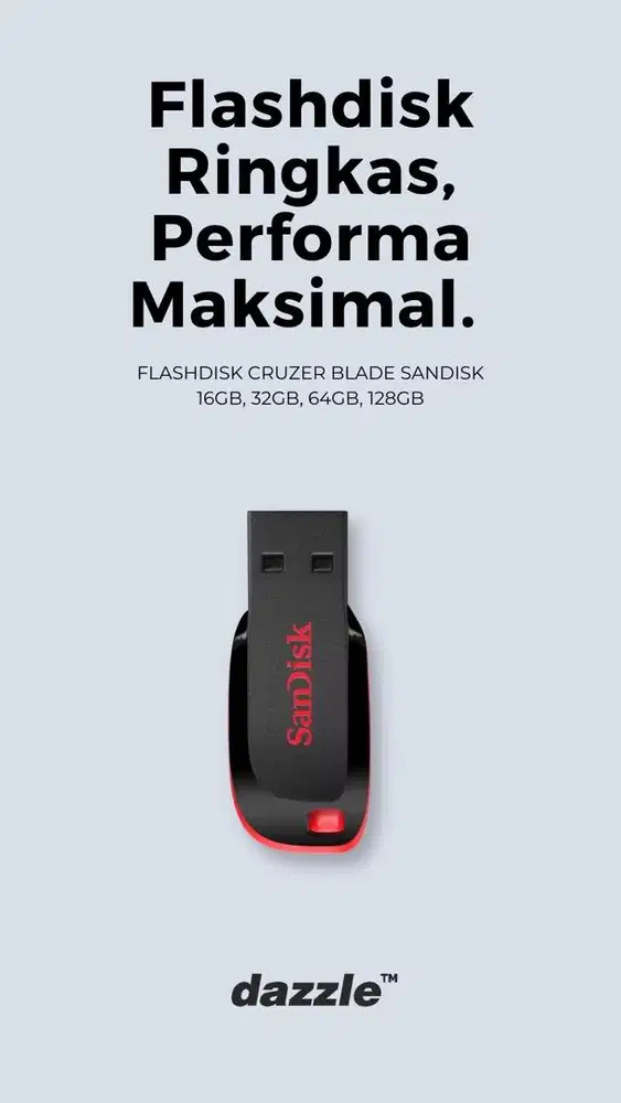 FLASHDISK CRUZERBLADE SANDISK GARANSI 5 TAHUN
