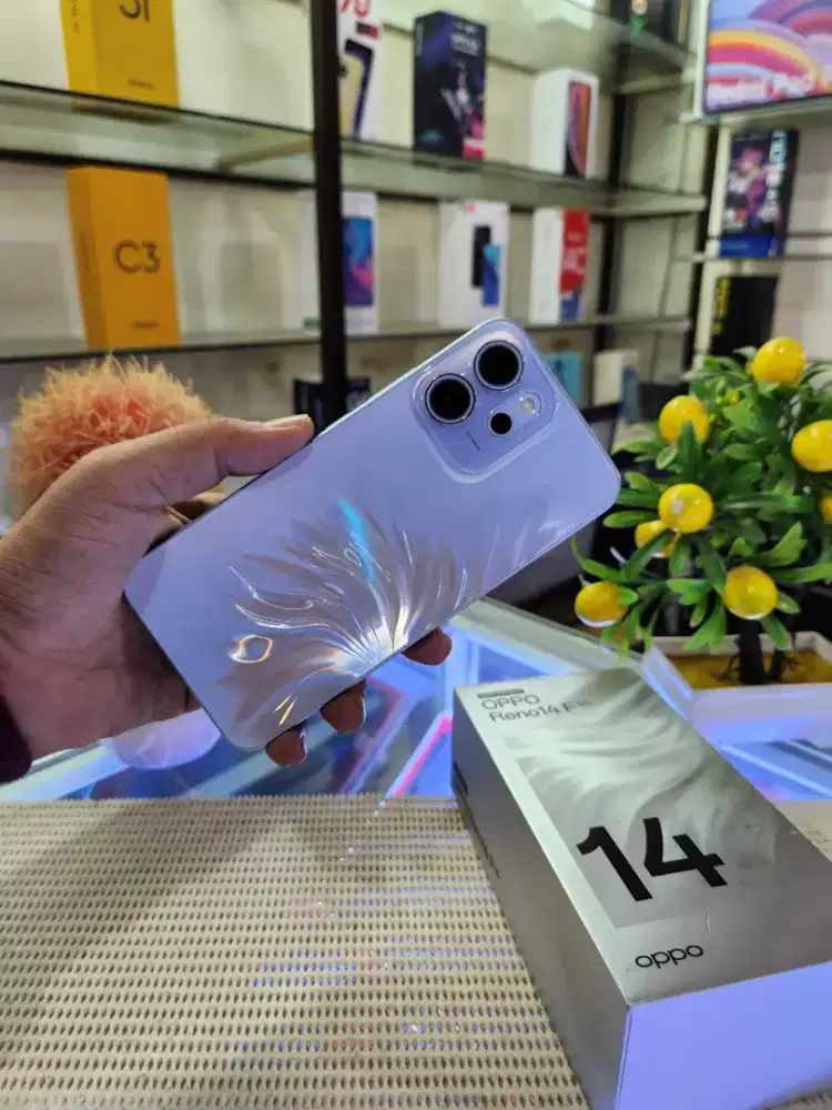 Oppo Reno 14F 5G Ram 8+8Gb/ 256Gb Fullset Mulus Ori 100% Bergaransi