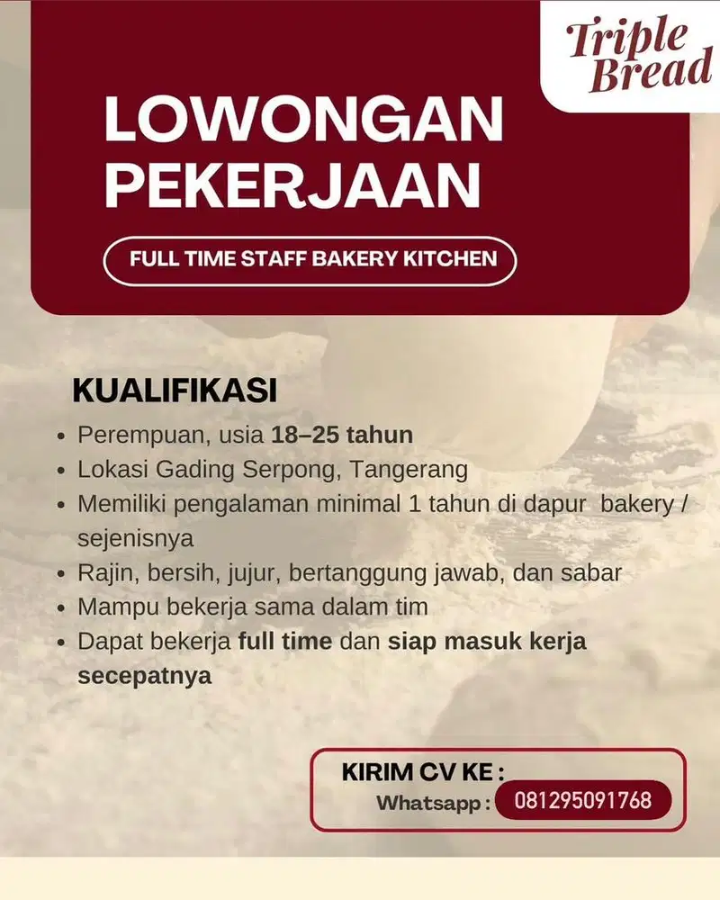 Staff Bakery Kitchen