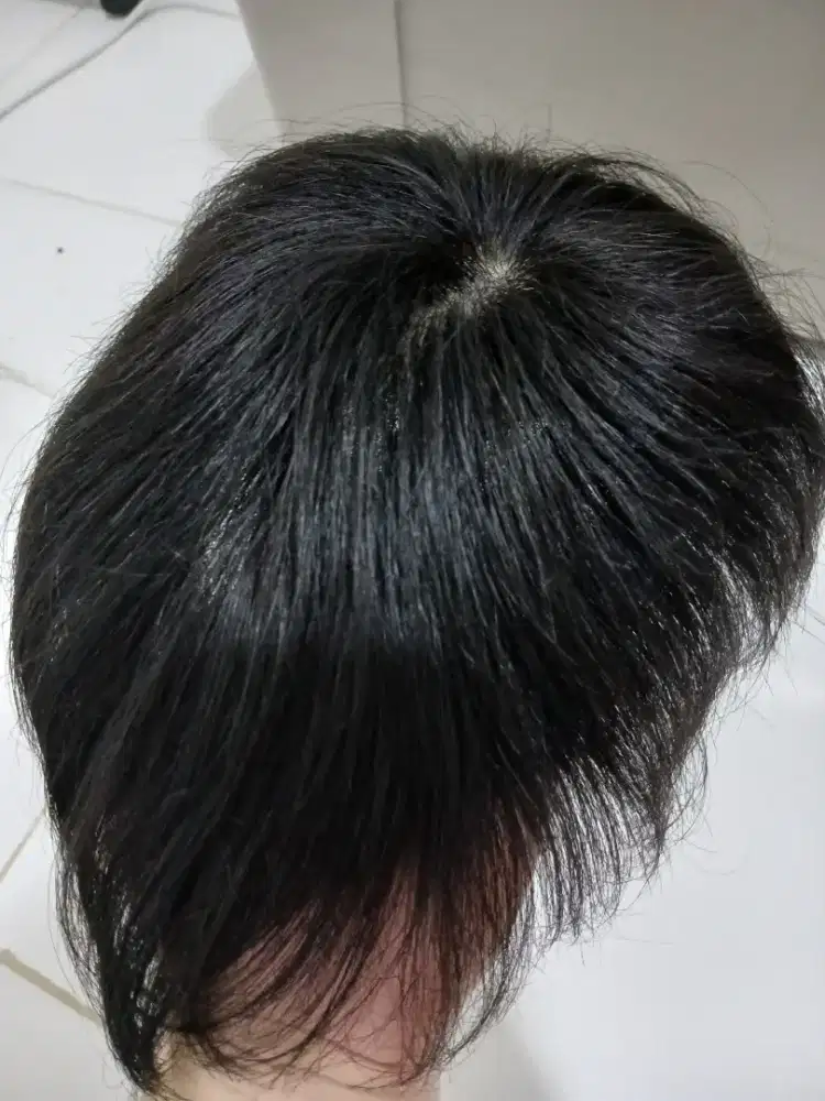 Wig Toupe human hair rambut asli