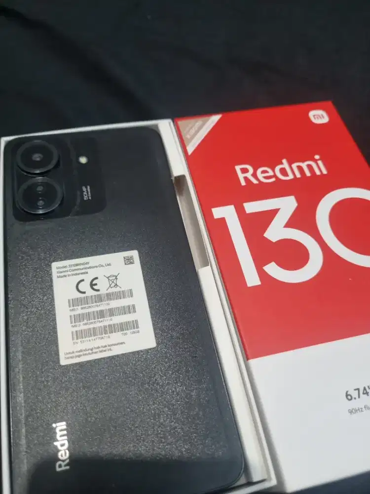 Redmi 13C 6/128 Black Fullset Mulus