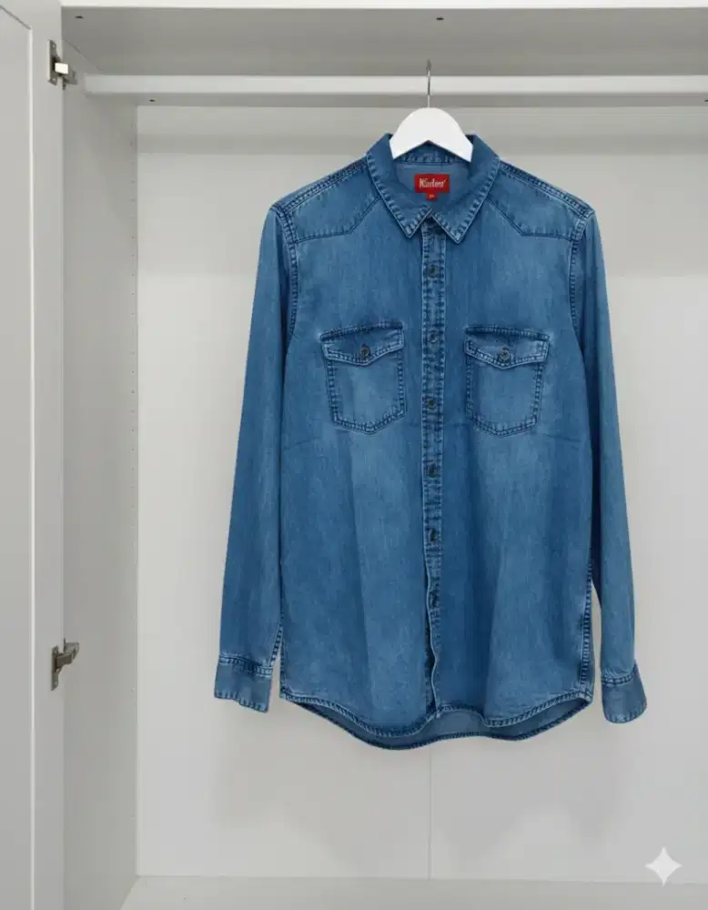 Kemeja Jeans Kickers Sz S