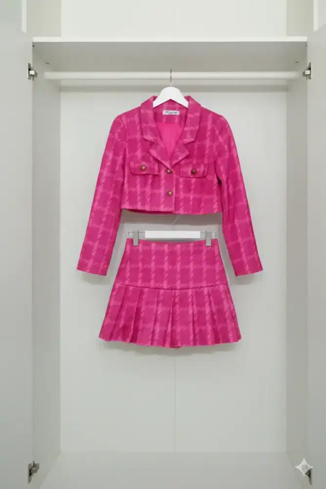 Blazer + Rok Wol Tebal