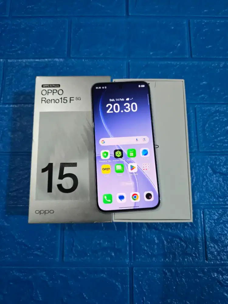 Oppo Reno 15 F 5G 12/256gb Umur 1 Bln Like New