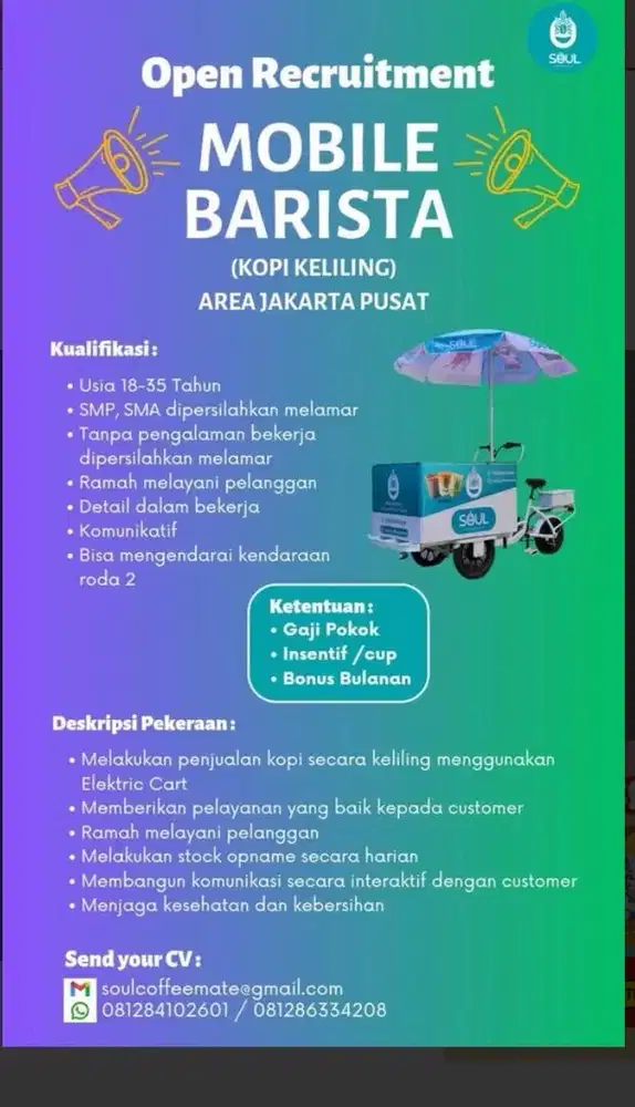 Lowongan Rider Keliling