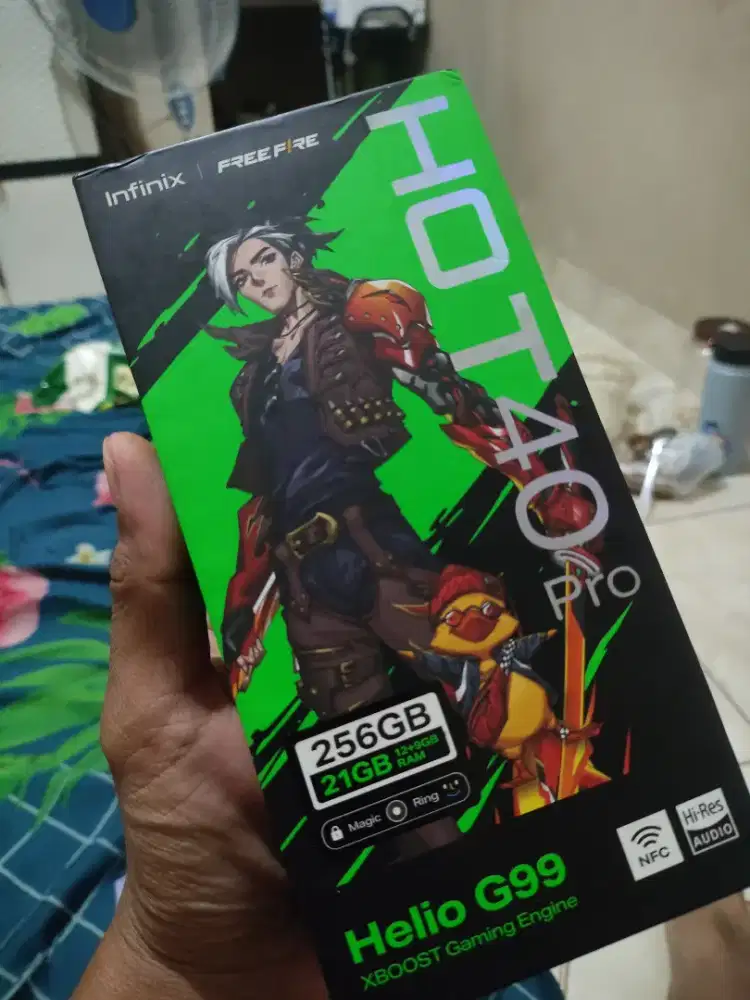 Infinix hot 40 pro ram 12+9/256 fulset