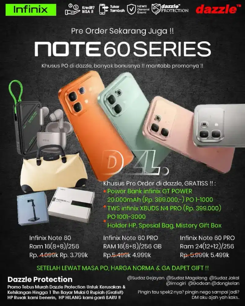 OPEN PO INFINIX NOTE 60 SERIES