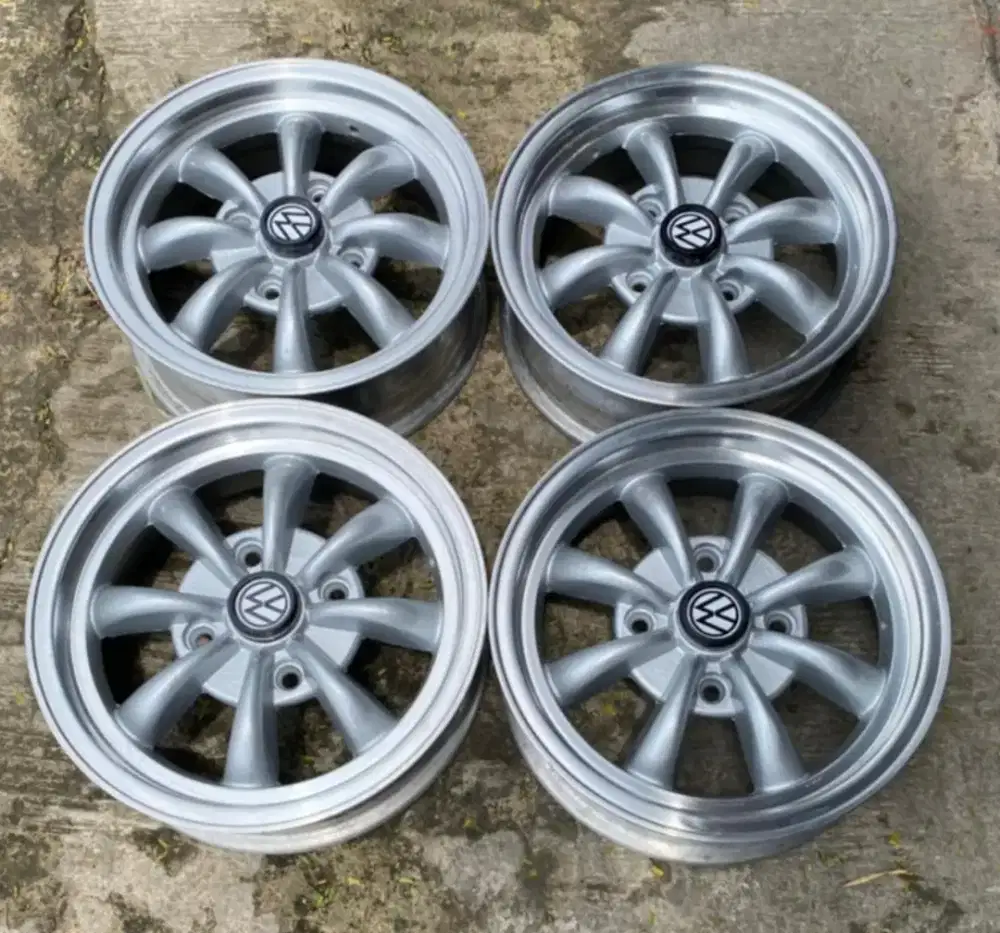 Velg VW empi 8 spoke roket ring 15 pcd 4x130